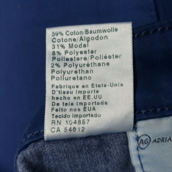 AG Adriano Goldschmied The Prima Mid-Rise Cigarette Jegging Pants Women 26R D021 - Picture 5 of 8